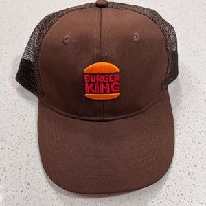 Burger King Trucker Hat Baseball Cap Mesh Burger King brown NWOT